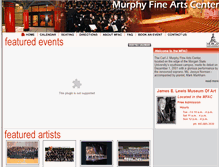 Tablet Screenshot of murphyfineartscenter.org
